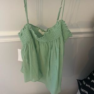 Lush smocked tank top